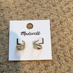 Madewell Gold Swirl Earrings